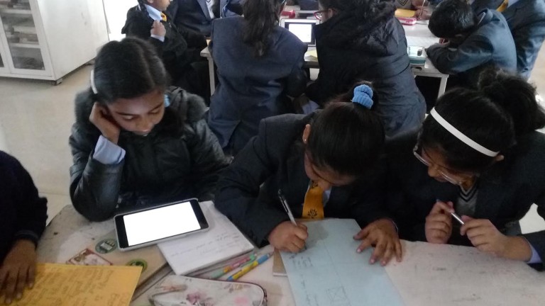 Students of Grade IV inquire about different forms of energy
