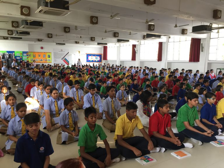 Practice of Mindfulness at Vidyatree Modern World College