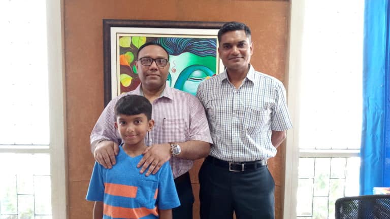 An Indian Airforce Hero visits the school