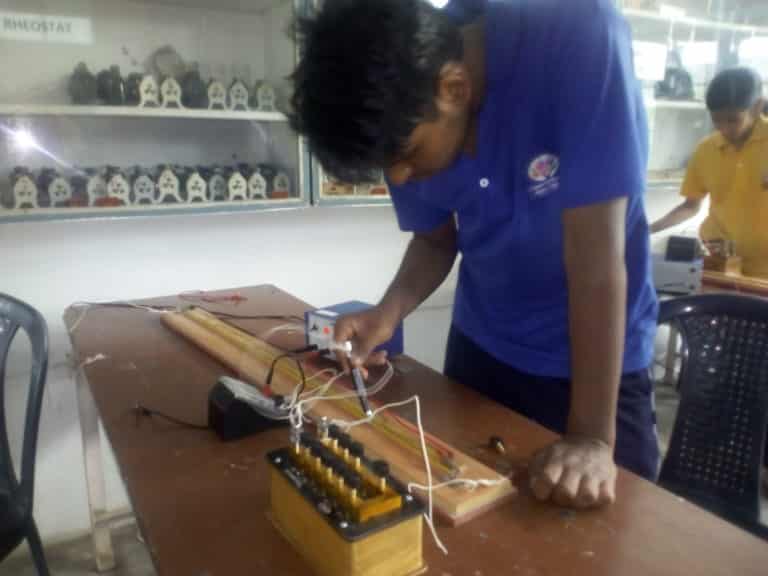 Experimenting on unknown resistance by Grade XII