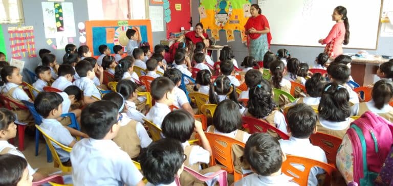 Students of Grade I interacted with Guest Speaker for their unit.