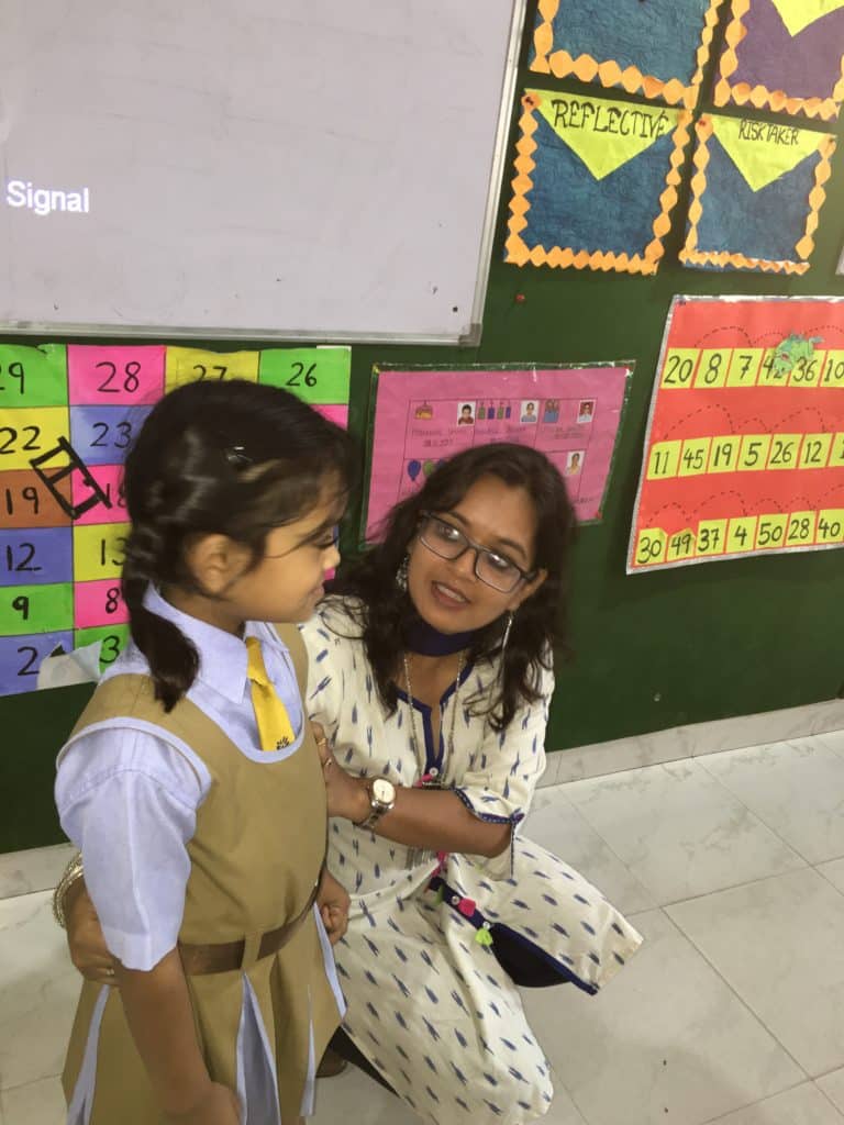Students of LKG interacted with a Guest Speaker