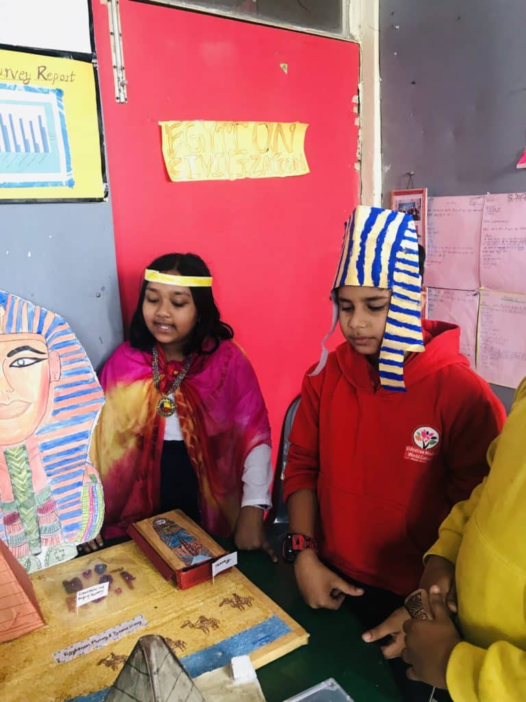 Exhibition on different civilizations by Grade 5 students