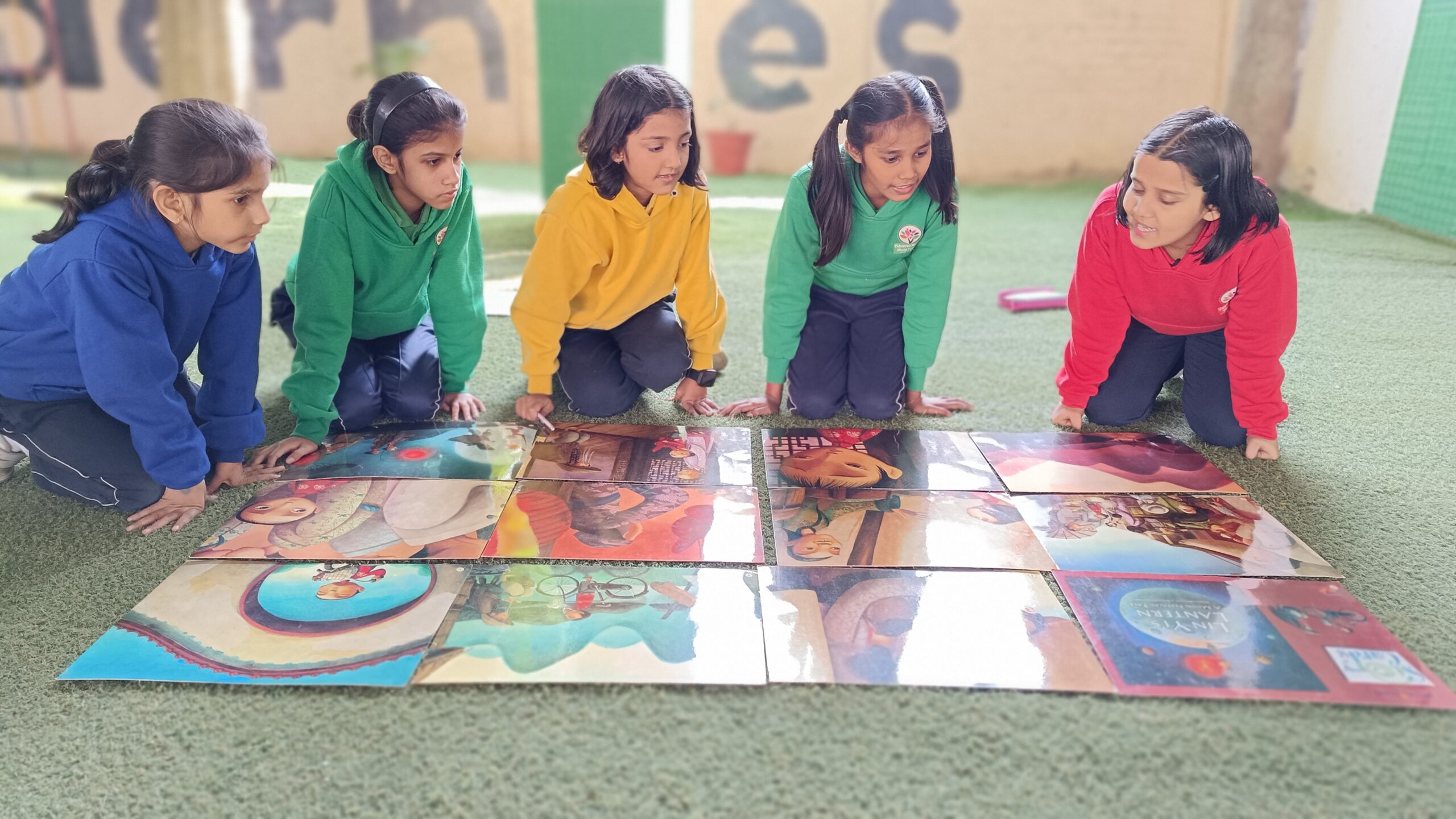 The outdoor Learning Lawn at Modern School