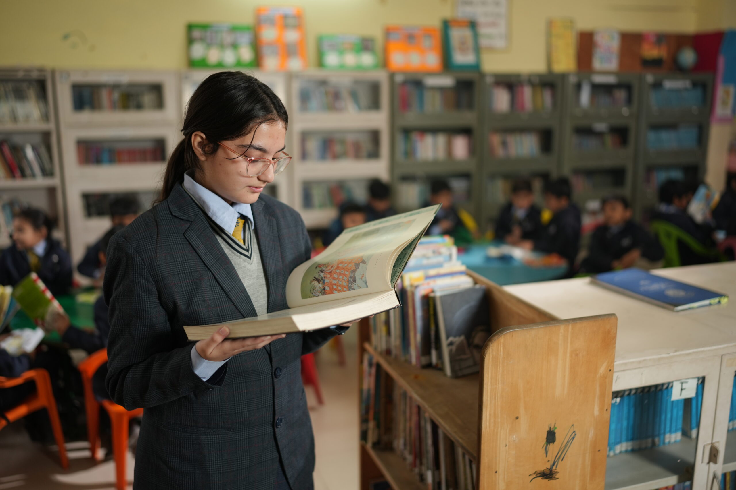 The Takshila library at Modern School Lucknow